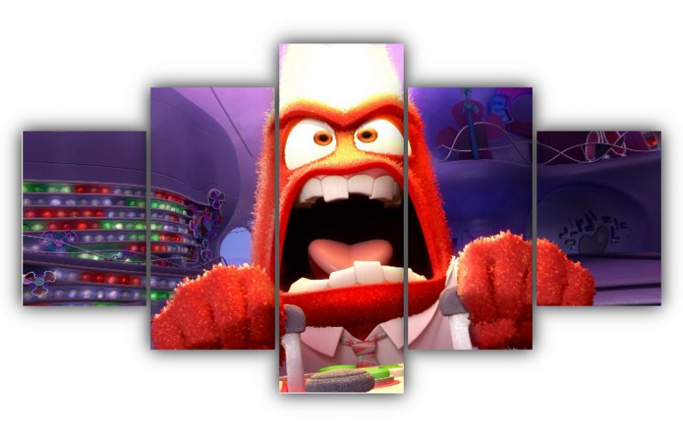 Inside Out Anger Multi Canvas Art