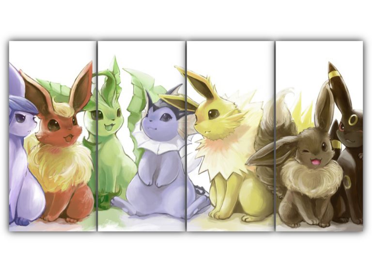 Evolutions of Eevee Multi Canvas Art