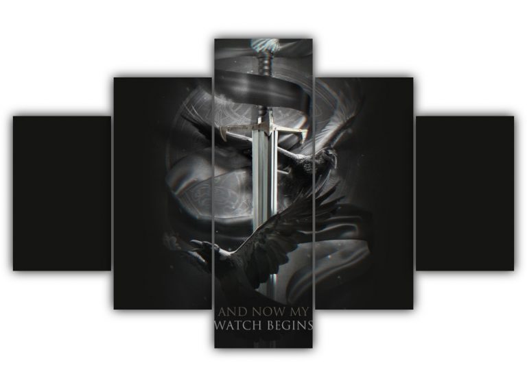 Jon Snow Watch Begins Multi Canvas Art