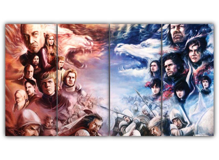Lannisters vs Starks Multi Canvas Art