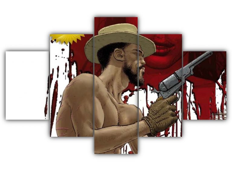 Django Comic Art Multi Canvas Art