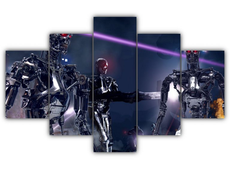 Endoskeleton Army Multi Canvas Art