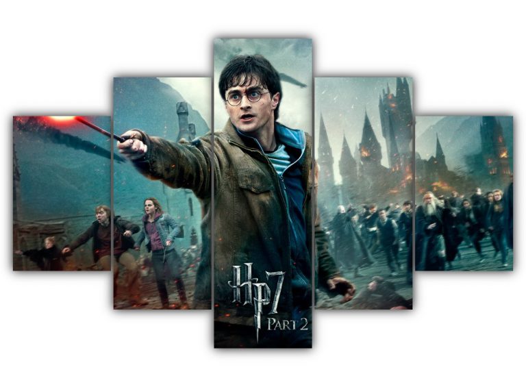 Harry Potter And The Deathly Hallows Multi Canvas Art