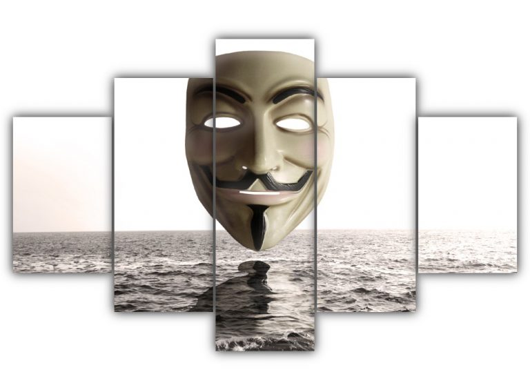 Mask of V Multi Canvas Art
