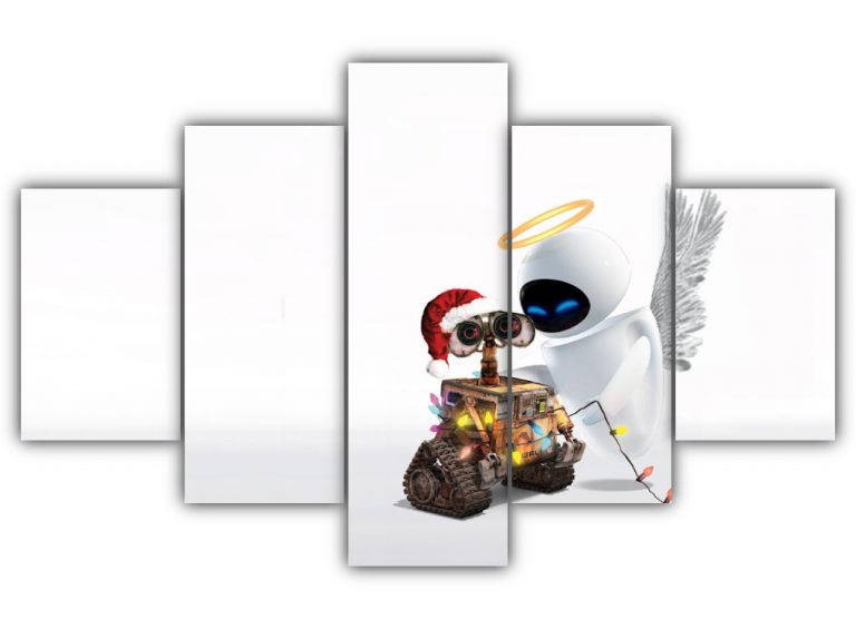 WALL E and EVE Love Multi Canvas Art