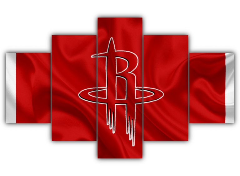 Houston Rockets Logo Multi Canvas Art