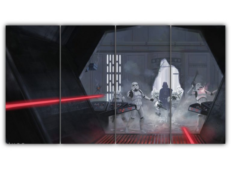 Darth Vader Attacked Yoda Multi Canvas Art