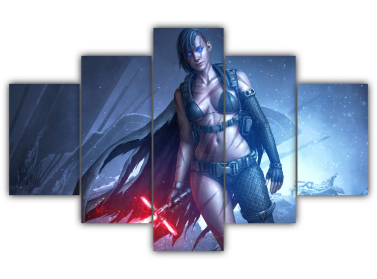 Female Warrior Multi Canvas Art