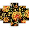 Flower Pattern Multi Canvas Art