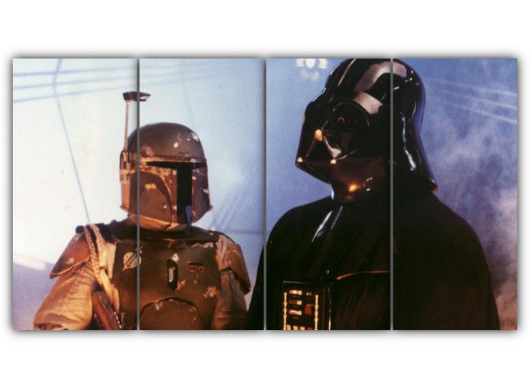 Vaders Meets Boba Fett Multi Canvas Art