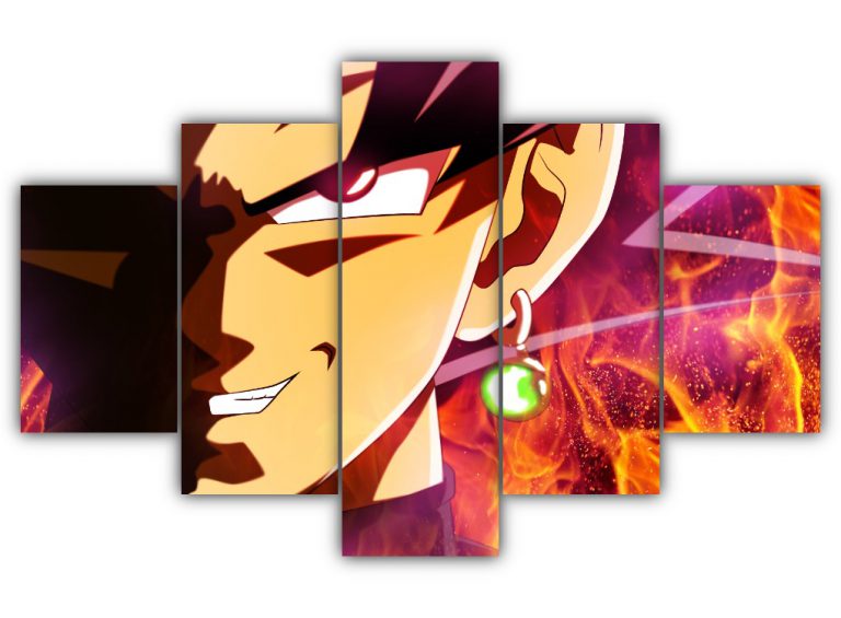 Black Goku Multi Canvas Art