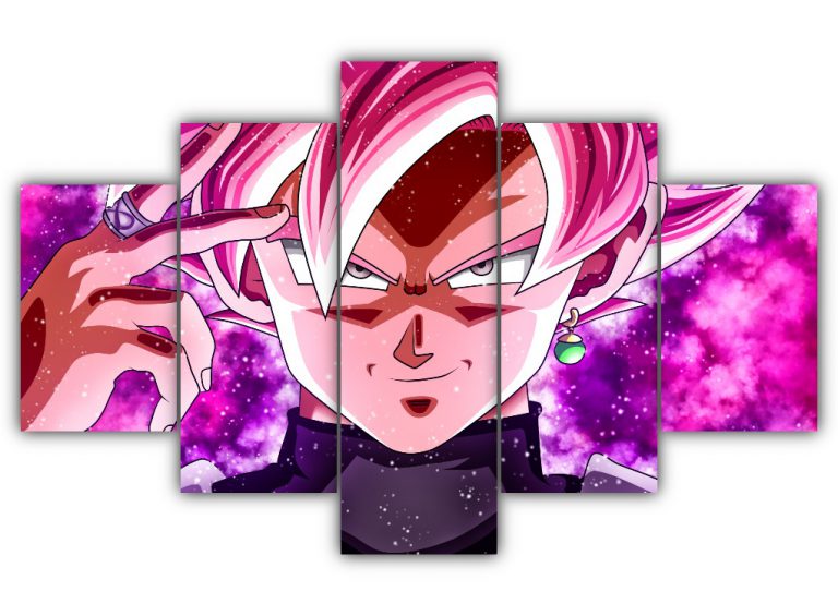 Black Goku Multi Canvas Art
