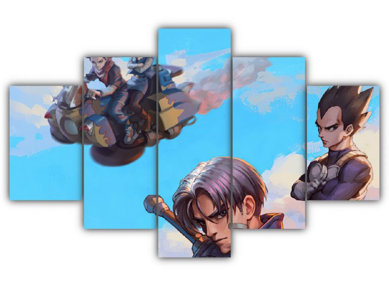Vegeta Future Trunks and Androids Multi Canvas Art